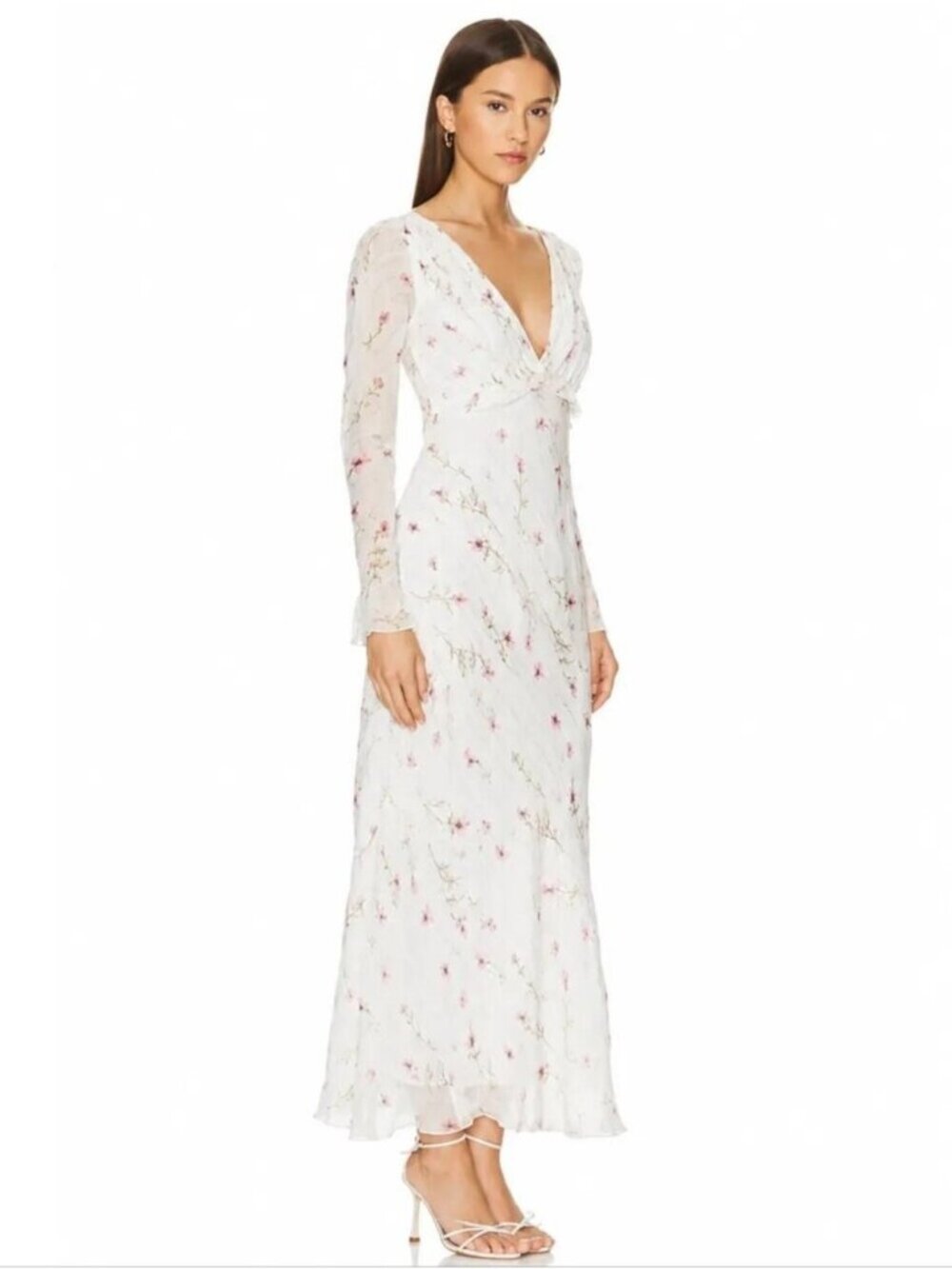 NWT LoveShackFancy Dalia Pink Floral Maxi Dress